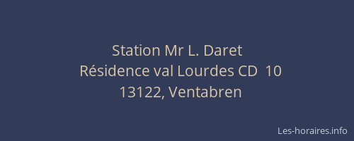 Station Mr L. Daret