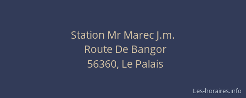 Station Mr Marec J.m.