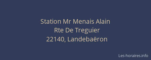 Station Mr Menais Alain