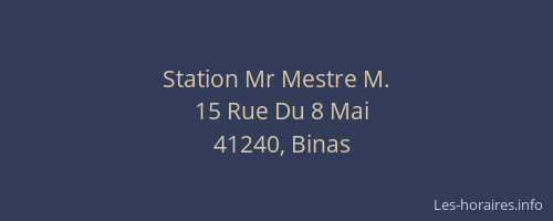 Station Mr Mestre M.