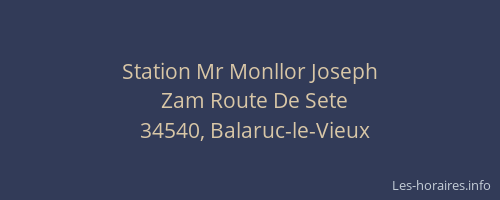 Station Mr Monllor Joseph