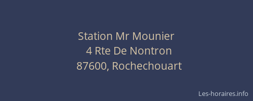 Station Mr Mounier