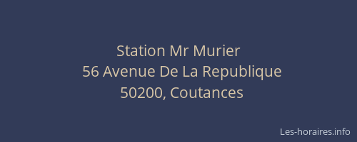 Station Mr Murier