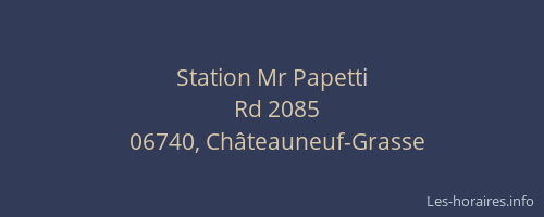 Station Mr Papetti