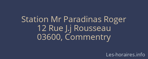 Station Mr Paradinas Roger