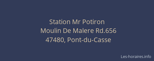 Station Mr Potiron