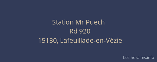 Station Mr Puech
