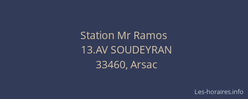 Station Mr Ramos