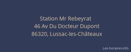Station Mr Rebeyrat