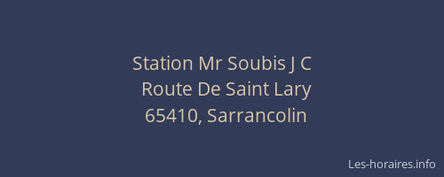 Station Mr Soubis J C