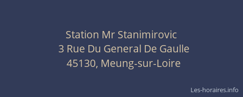 Station Mr Stanimirovic