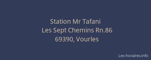 Station Mr Tafani