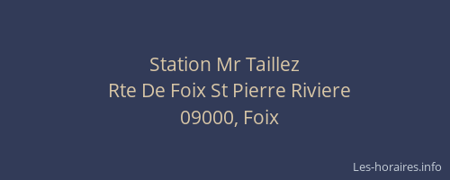 Station Mr Taillez