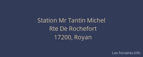 Station Mr Tantin Michel