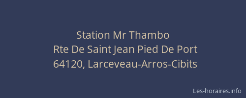 Station Mr Thambo