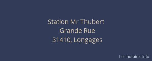 Station Mr Thubert