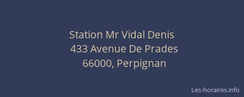 Station Mr Vidal Denis