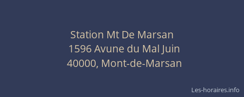 Station Mt De Marsan