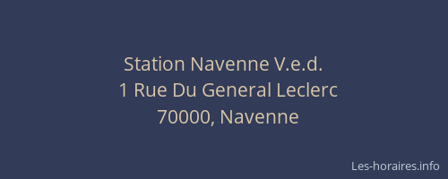 Station Navenne V.e.d.