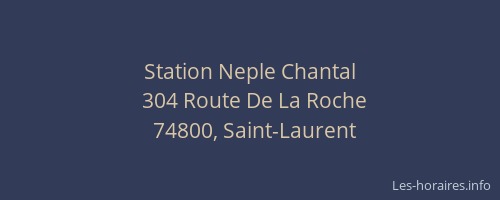 Station Neple Chantal