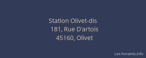 Station Olivet-dis