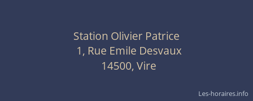 Station Olivier Patrice