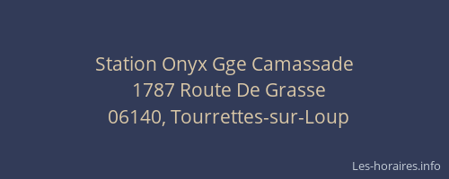 Station Onyx Gge Camassade