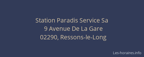 Station Paradis Service Sa
