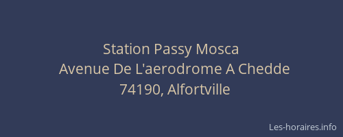 Station Passy Mosca