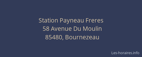 Station Payneau Freres