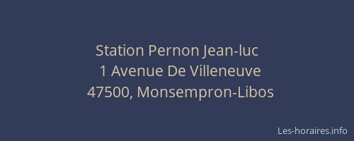 Station Pernon Jean-luc