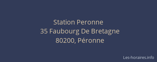 Station Peronne