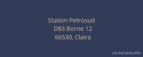 Station Petrosud