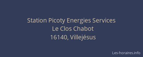 Station Picoty Energies Services