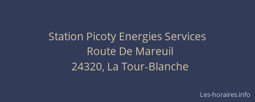 Station Picoty Energies Services