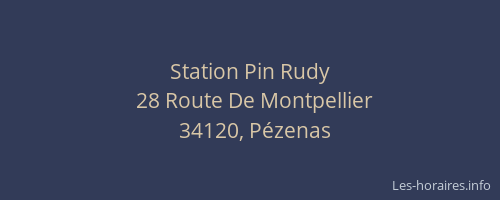 Station Pin Rudy