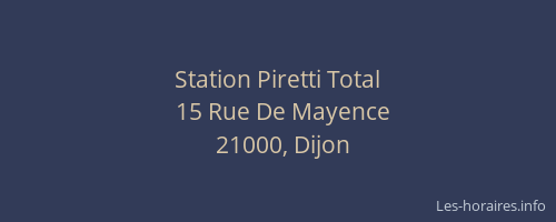 Station Piretti Total