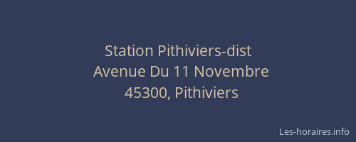 Station Pithiviers-dist