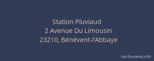 Station Pluviaud