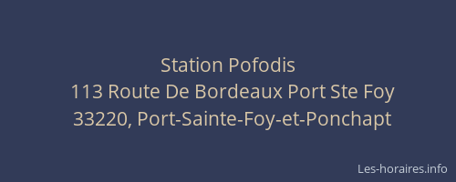 Station Pofodis