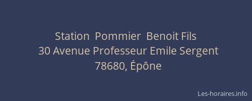 Station  Pommier  Benoit Fils