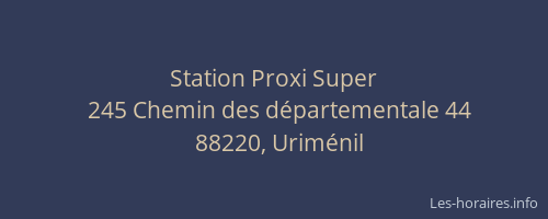 Station Proxi Super