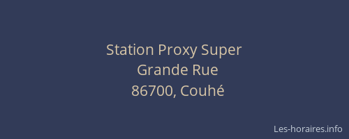 Station Proxy Super