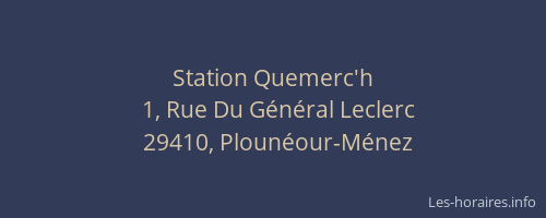 Station Quemerc'h