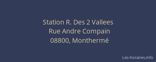 Station R. Des 2 Vallees