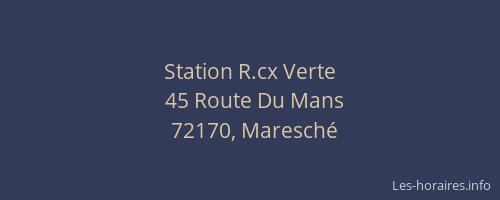 Station R.cx Verte