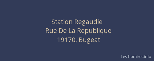 Station Regaudie