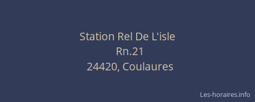Station Rel De L'isle