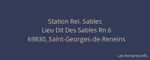Station Rel. Sables