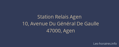 Station Relais Agen